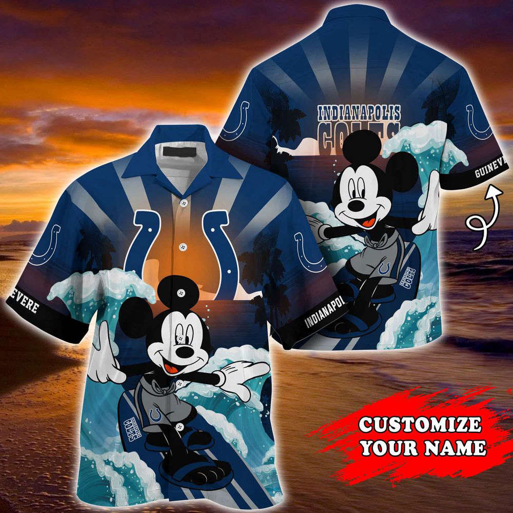 Indianapolis Colts NFL-Summer Customized Hawaii Shirt For Sports Fans Indianapolis Colts NFL-Summer Customized Hawaii Shirt For Sports Fans