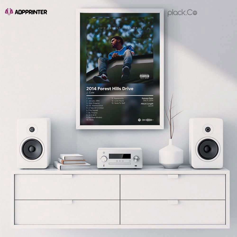 J Cole – 2014 Forest Hills Drive – Album Poster – Gift For Decor J Cole – 2014 Forest Hills Drive – Album Poster – Gift For Decor