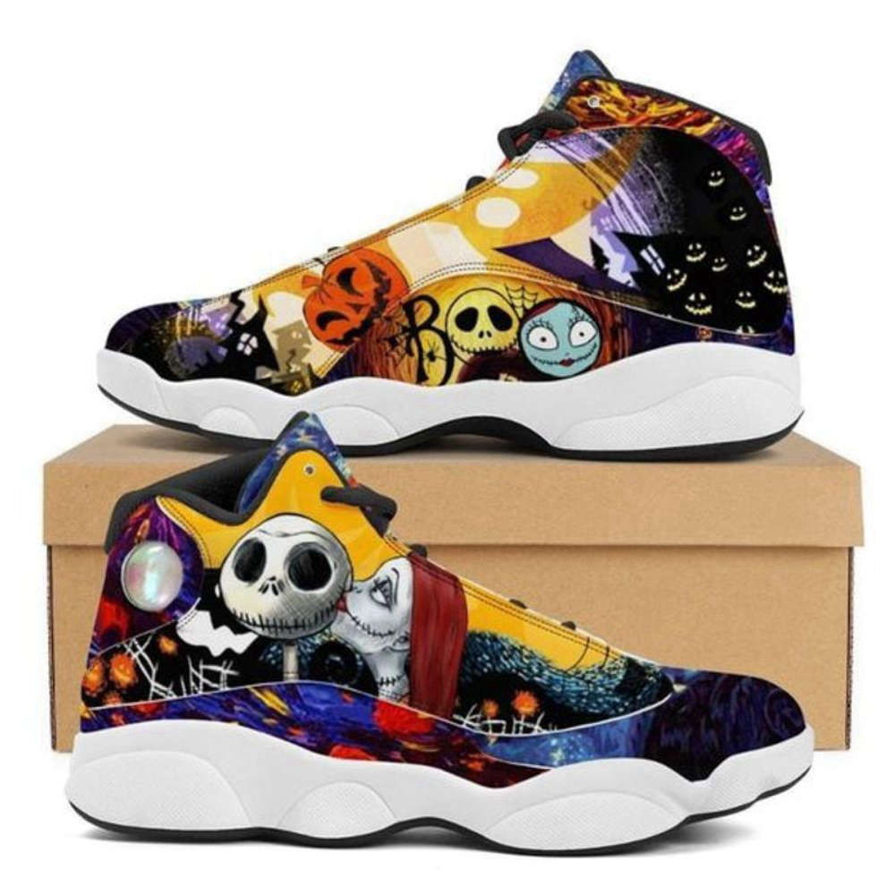 Jack and Sally Air Jordan 13 Sneakers, Best Gift For Men And Women Jack and Sally Air Jordan 13 Sneakers, Best Gift For Men And Women