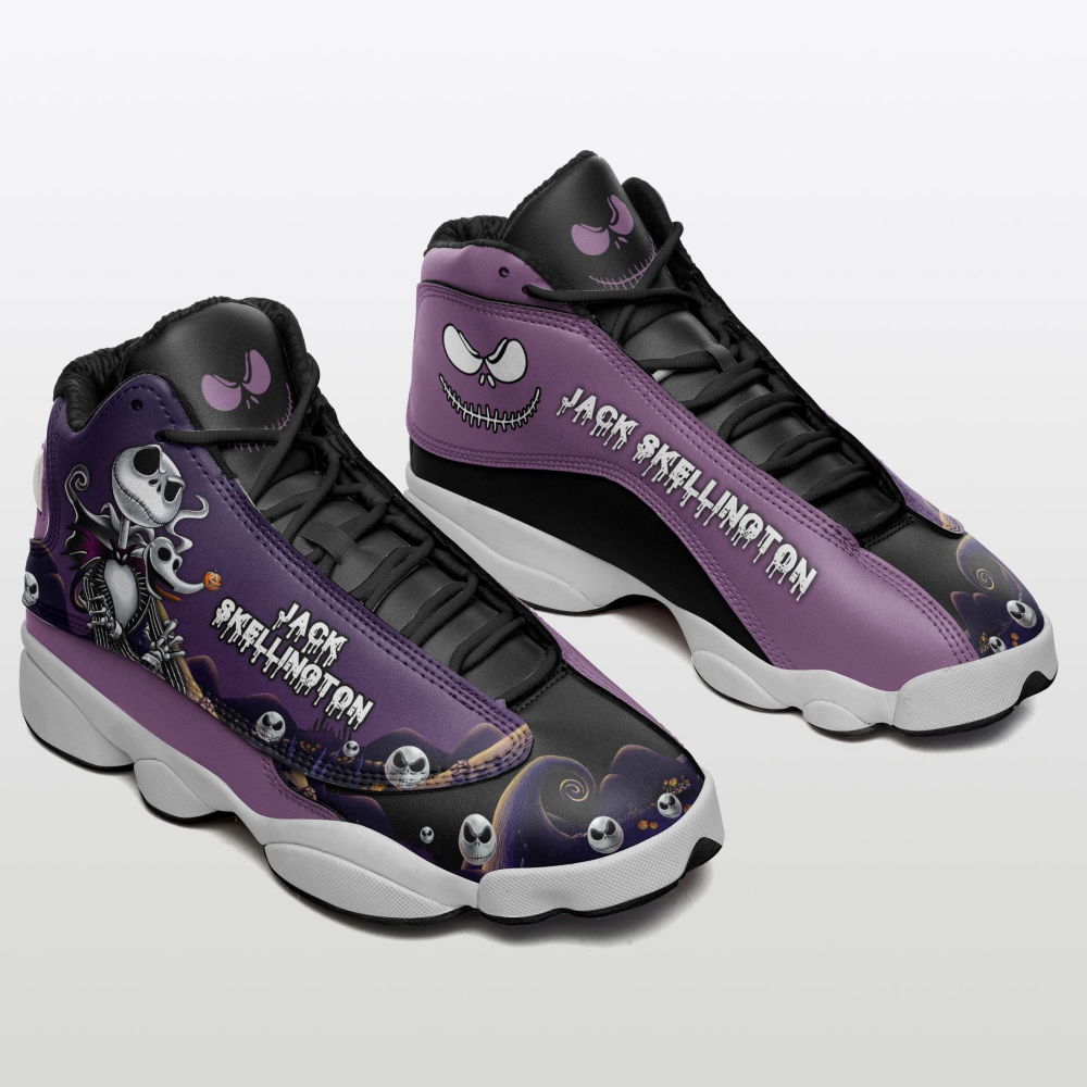 Jack Skellington Air Jordan 13 Sneakers, Best Gift For Men And Women Jack Skellington Air Jordan 13 Sneakers, Best Gift For Men And Women