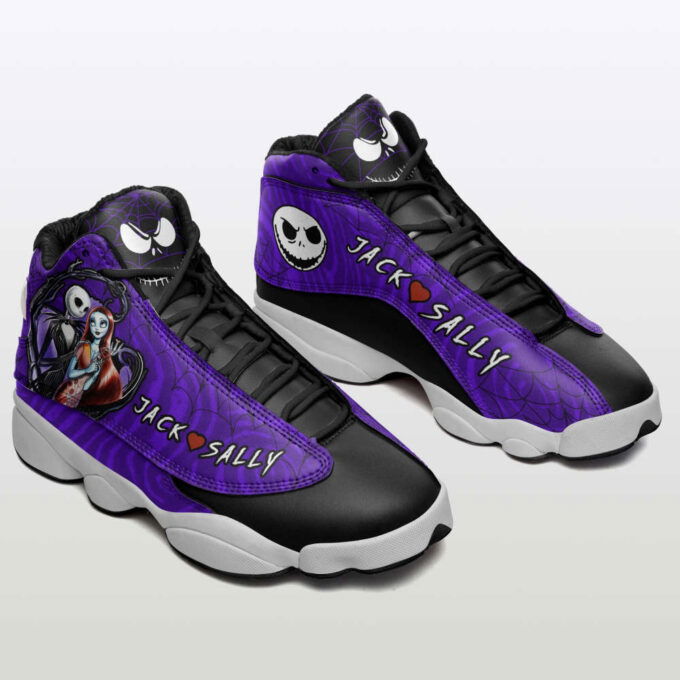 Jack Skellington and Sally Air Jordan 13 Sneakers, Best Gift For Men And Women