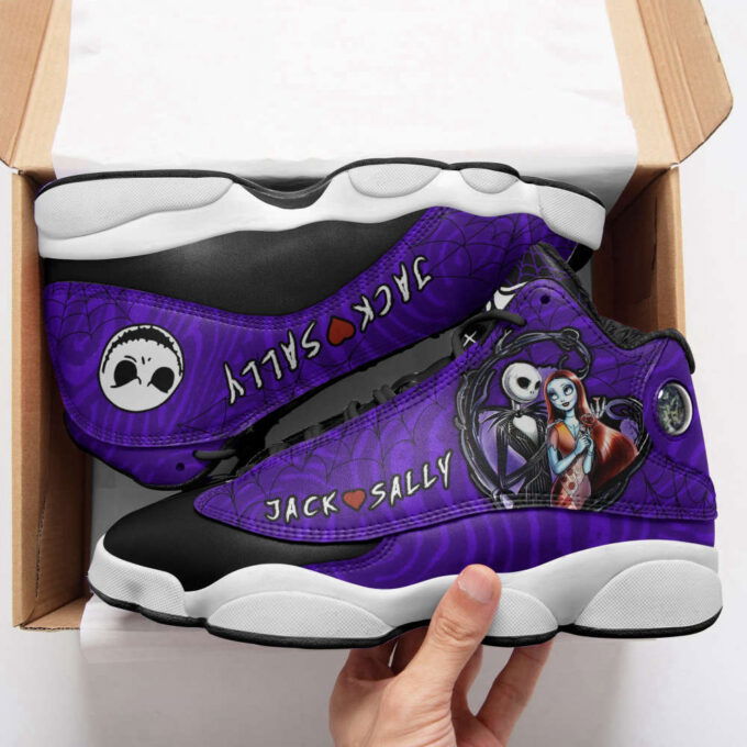 Jack Skellington and Sally Air Jordan 13 Sneakers, Best Gift For Men And Women