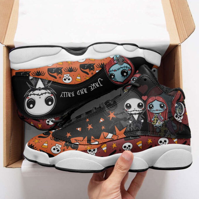 Jack Skellington Halloween Air Jordan 13 Sneakers, Best Gift For Men And Women
