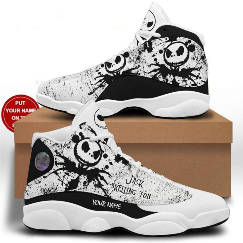 Jack Skellinton Air Jordan 13 Sneakers, Best Gift For Men And Women Jack Skellinton Air Jordan 13 Sneakers, Best Gift For Men And Women