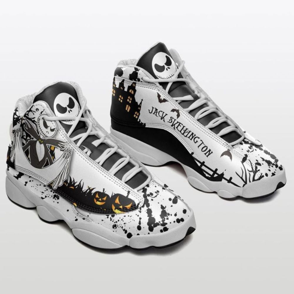 Jack Skellinton Air Jordan 13 Sneakers, Best Gift For Men And Women Jack Skellinton Air Jordan 13 Sneakers, Best Gift For Men And Women