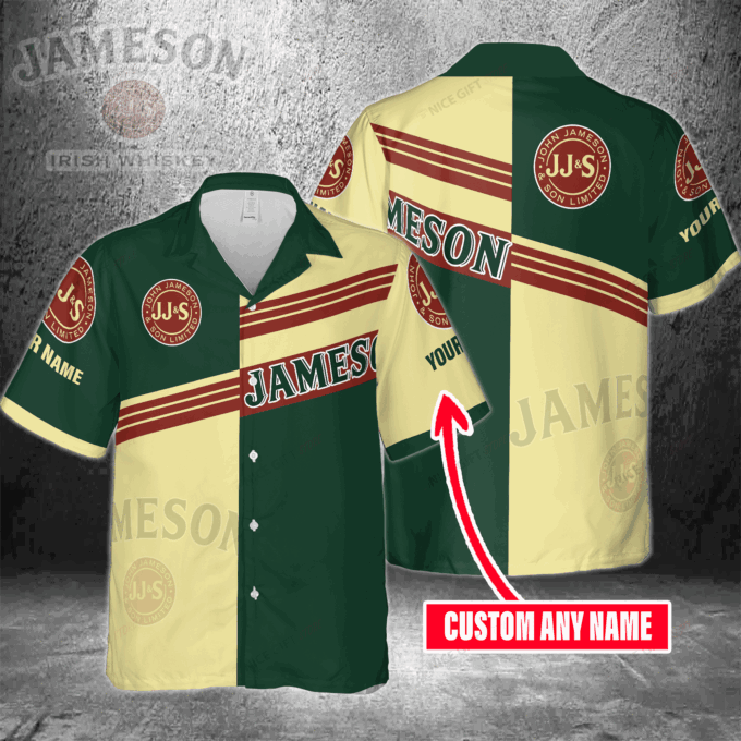Jameson Irish Whiskey Custom Name Hawaiian Shirt, For Men And Women