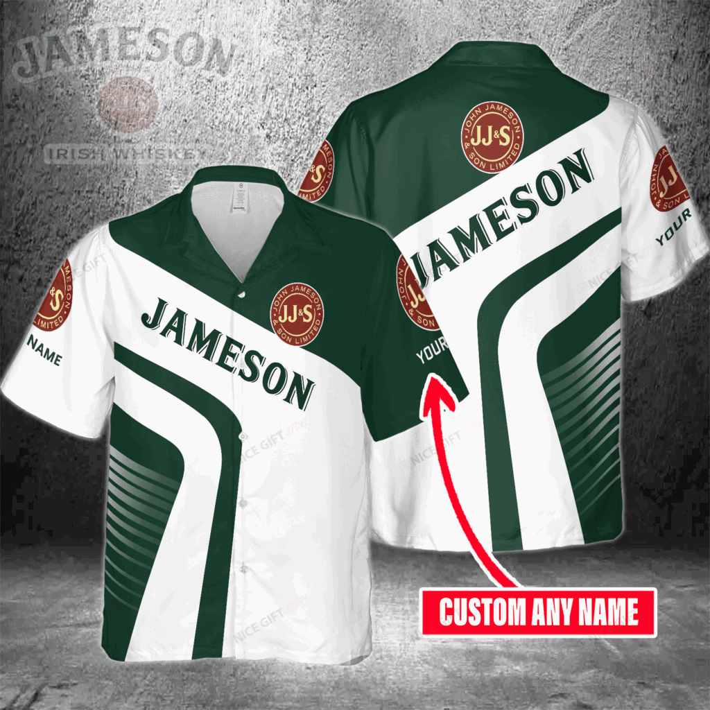 Jameson Irish Whiskey Custom Name Hawaiian Shirt, For Men And Women Jameson Irish Whiskey Custom Name Hawaiian Shirt, For Men And Women