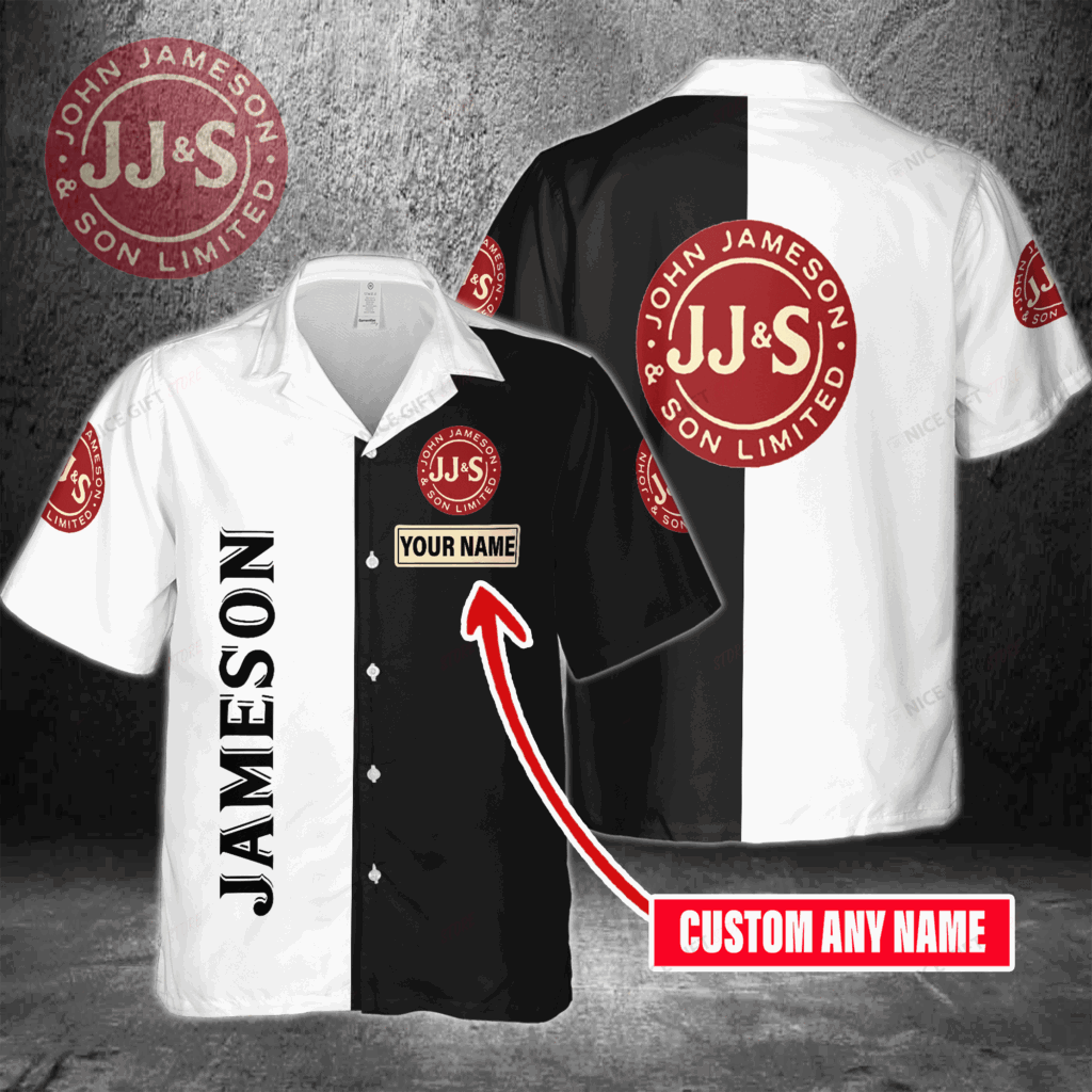 Jameson Irish Whiskey Custom Name Hawaiian Shirt, For Men And Women Jameson Irish Whiskey Custom Name Hawaiian Shirt, For Men And Women