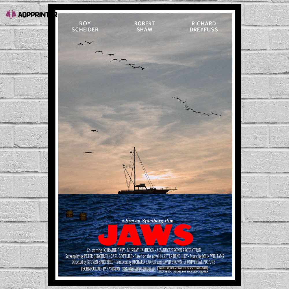 Jaws Inspired “Open Water” Alternate Movie Poster Art Print – Matt Hooper Wall decor Jaws Inspired “Open Water” Alternate Movie Poster Art Print – Matt Hooper Wall decor