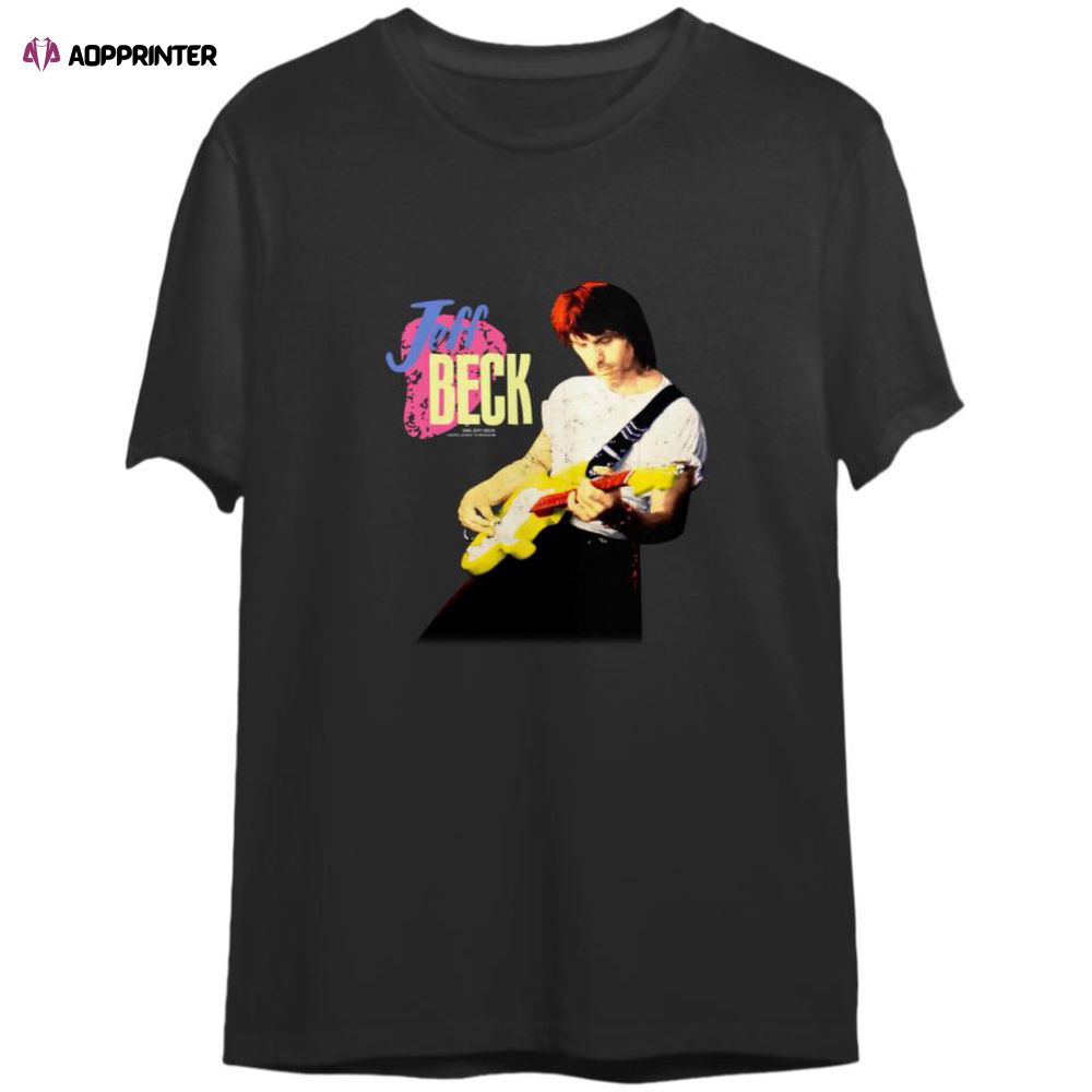 Jeff Beck Guitar Shop Tour T-Shirt For Men And Women Jeff Beck Guitar Shop Tour T-Shirt For Men And Women