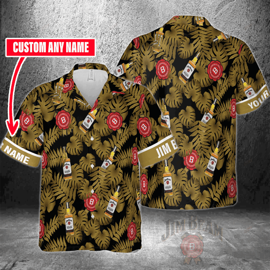 Jim Beam Custom Name Hawaiian Shirt For Men And Women Jim Beam Custom Name Hawaiian Shirt For Men And Women