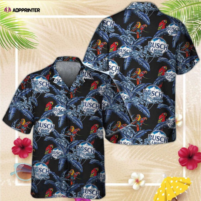 Jungle Bird Aloha Busch Light  Hawaiian Shirt For Men Women