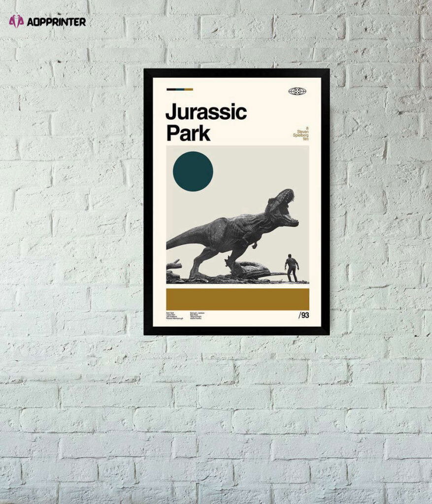Jurassic Park Movie Poster – Retro Movie Poster – Gift For Home Decoration Jurassic Park Movie Poster – Retro Movie Poster – Gift For Home Decoration