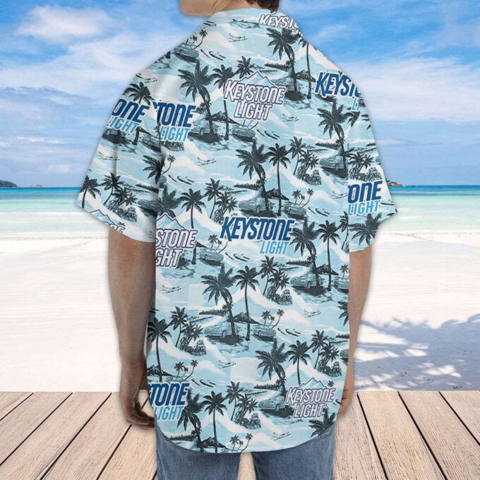 Keystone Light Hawaiian Sea Island Pattern Hawaiian Shirt, Gift For Men Women