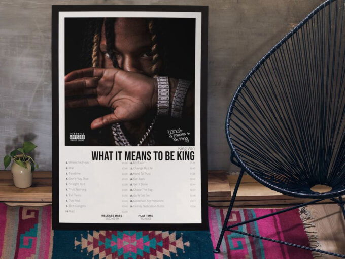 King Von – What It Means To Be King | Album Cover Poster – Gift For Decor