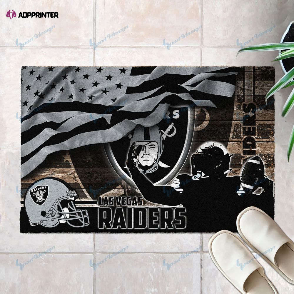 Las Vegas Raiders Doormat, Best Gift For Home Decoration Las Vegas Raiders Doormat, Best Gift For Home Decoration