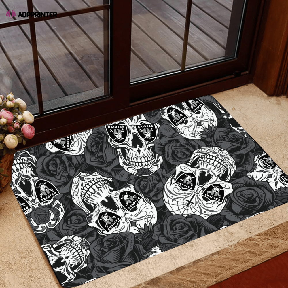 Las Vegas Raiders Doormat, Gift For Home Decor Las Vegas Raiders Doormat, Gift For Home Decor