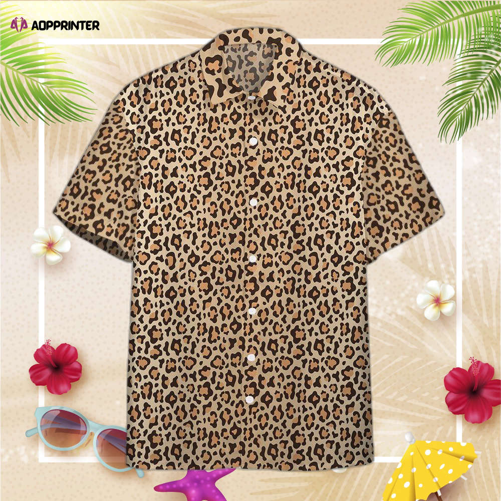 Leopard Skin Custom Hawaiian Shirt, Gift For Men And Women Leopard Skin Custom Hawaiian Shirt, Gift For Men And Women