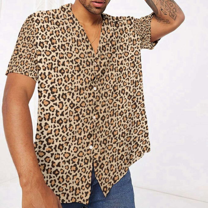 Leopard Skin Custom Hawaiian Shirt, Gift For Men And Women
