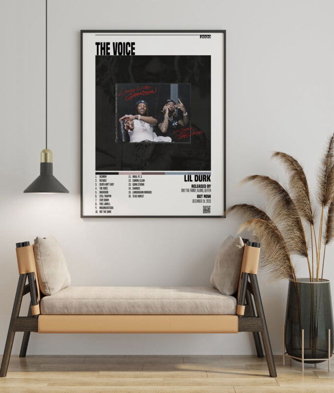 Lil Durk  Poster – The Voice Album  Poster – For Home Decor