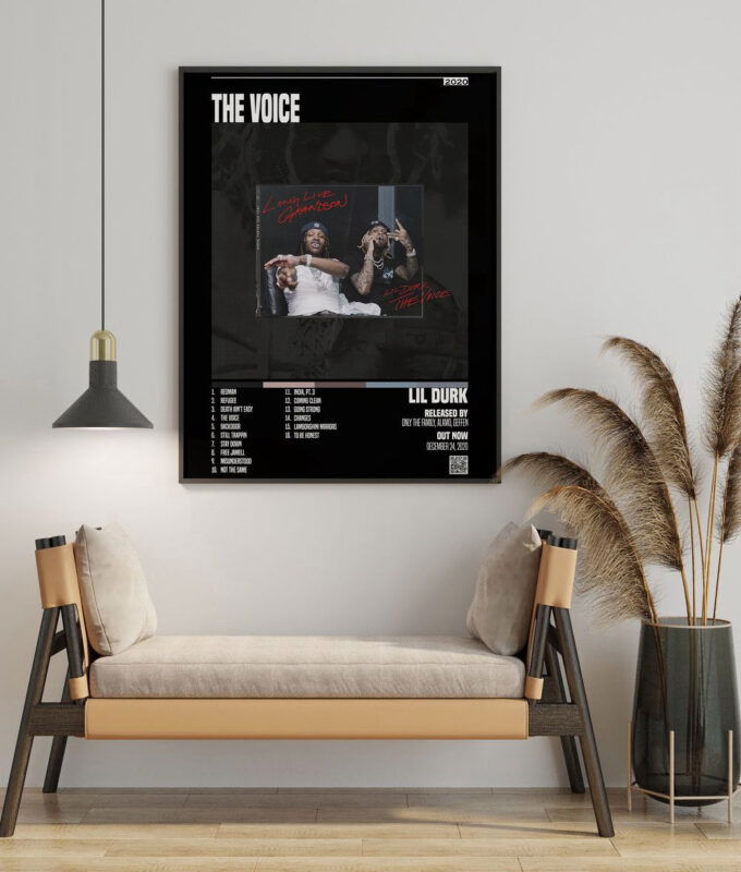 Lil Durk  Poster – The Voice Album  Poster – For Home Decor