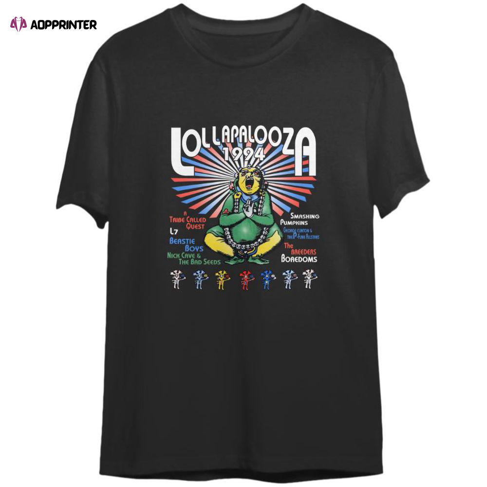 Lollapalooza 1994 Music Festival T-Shirt, Lollapalooza 1994 Shirt, Gift For Men And Women Lollapalooza 1994 Music Festival T-Shirt, Lollapalooza 1994 Shirt, Gift For Men And Women