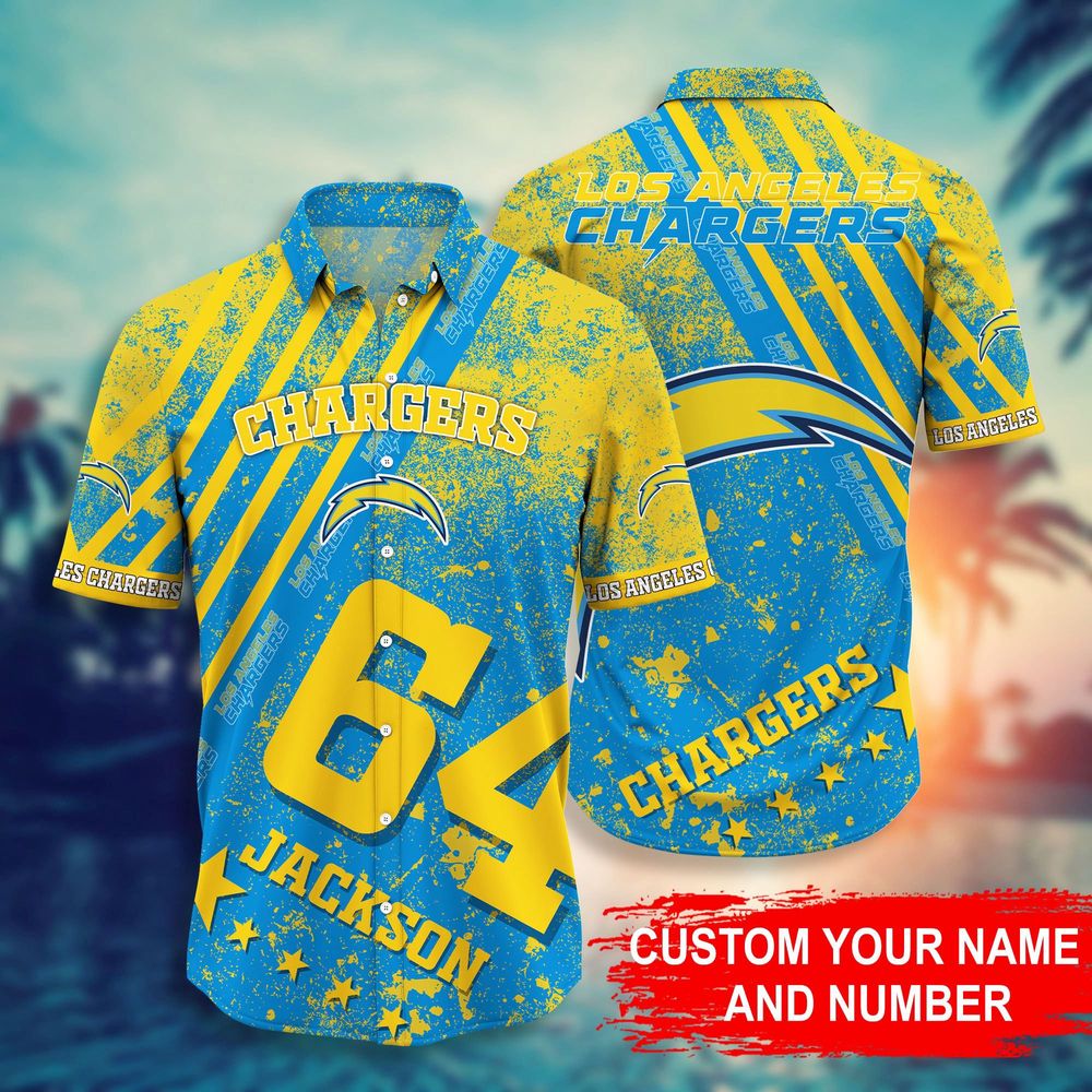 Los Angeles Chargers NFL-Personalized Hawaii Shirt Style Hot Trending Los Angeles Chargers NFL-Personalized Hawaii Shirt Style Hot Trending