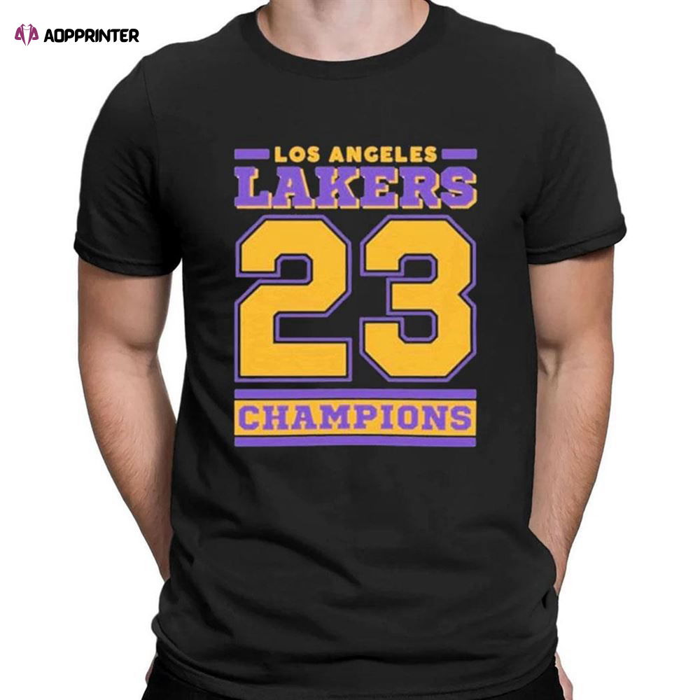 Los Angeles Lakers Basketball Champions 2023 T-shirt For Men Women Los Angeles Lakers Basketball Champions 2023 T-shirt For Men Women