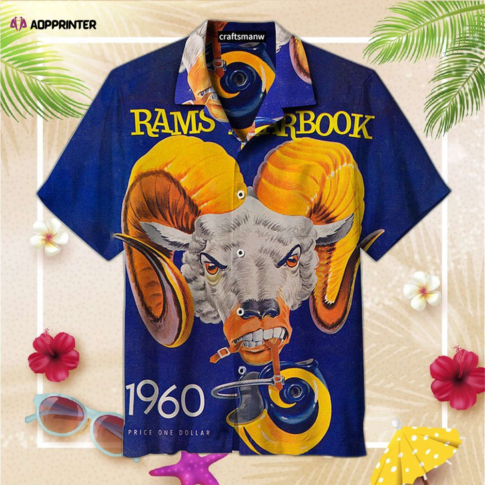 Los Angeles Rams Classic Print Hawaiian Shirt For Men And Women Los Angeles Rams Classic Print Hawaiian Shirt For Men And Women