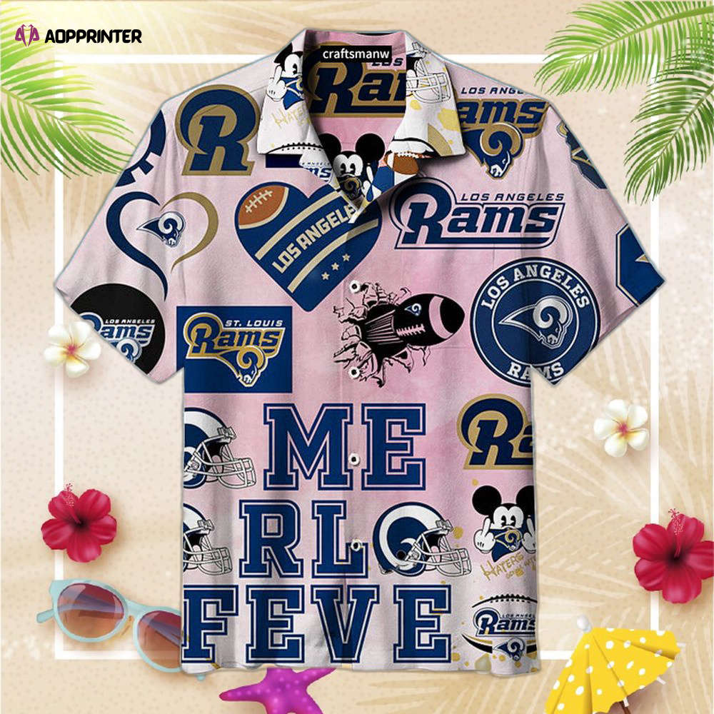 Los Angeles Rams & St. Louis Rams Unisex Hawaiian Shirt For Men And Women Los Angeles Rams & St. Louis Rams Unisex Hawaiian Shirt For Men And Women