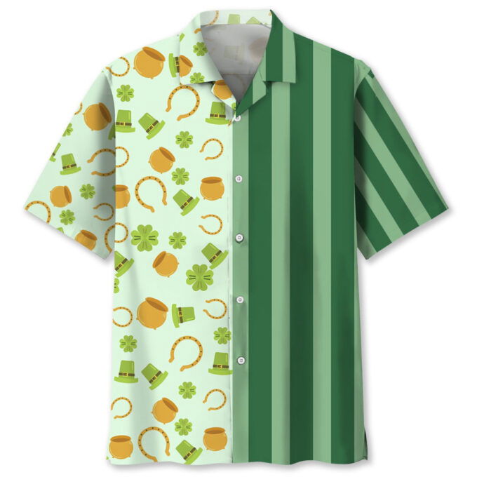 Lucky Green Irish St.Patrick Day Hawaiian Shirt, Gift For Men Women