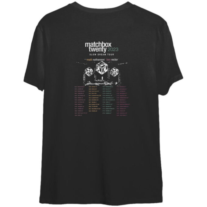 Matchbox Twenty Slow Dream Tour 2023 T-Shirt, Matchbox Twenty 2023 Concert T-Shirt