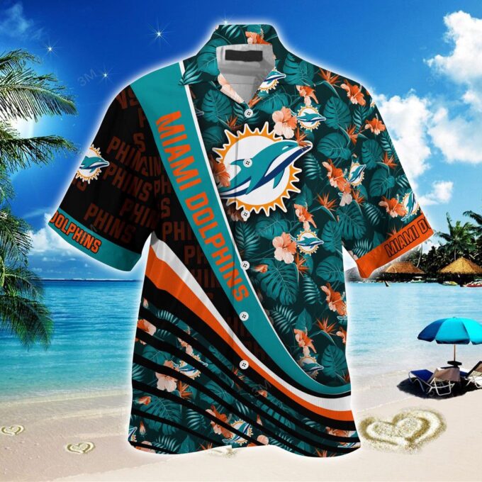 Miami Dolphins NFL-Summer Hawaii Shirt With Tropical Flower Pattern  For Men And Women