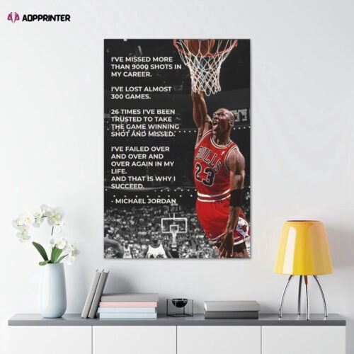 Michael Jordan Poster  Motivation Poster - Gift For Decor