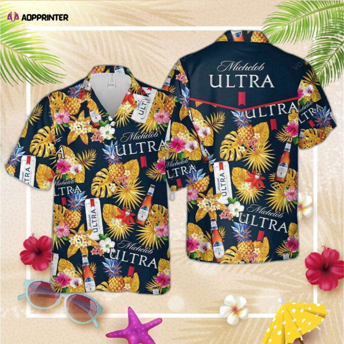 Michelob Ultra Beer Pineapple Hawaiian Shirt For Men Women And Summer Shorts