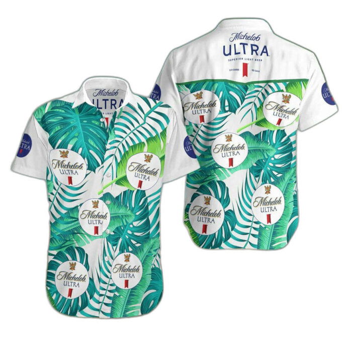 Michelob Ultra Beer Summer Hawaiian Beach Shirt, Hawaiian Shirt Custom Hawaiian Shirt For Men Womens