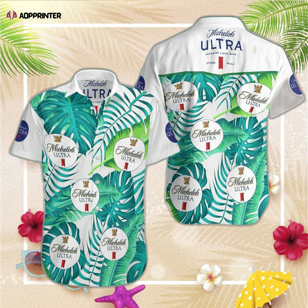 Michelob Ultra Beer Summer Hawaiian Beach Shirt, Hawaiian Shirt Custom Hawaiian Shirt For Men Womens Michelob Ultra Beer Summer Hawaiian Beach Shirt, Hawaiian Shirt Custom Hawaiian Shirt For Men Womens