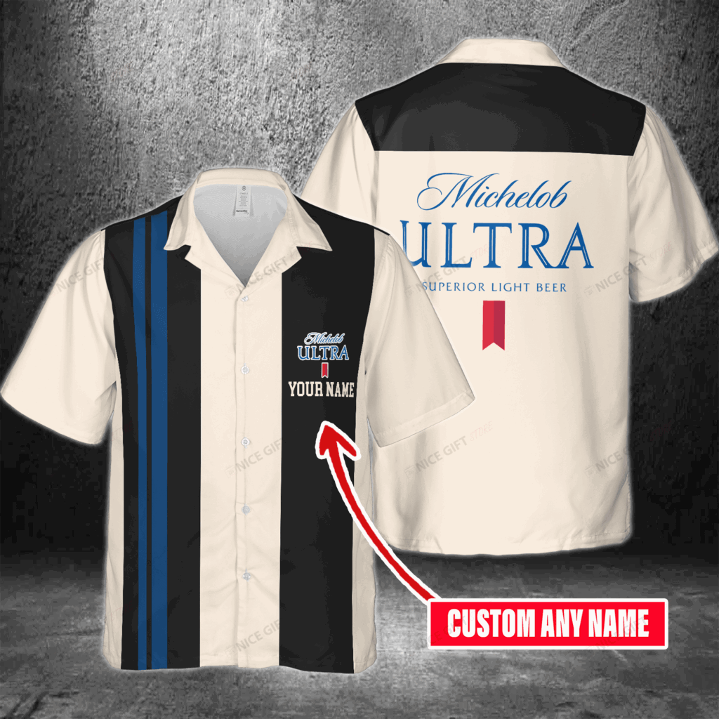 Michelob ULTRA Custom Name Hawaiian Shirt For Men And Women Michelob ULTRA Custom Name Hawaiian Shirt For Men And Women