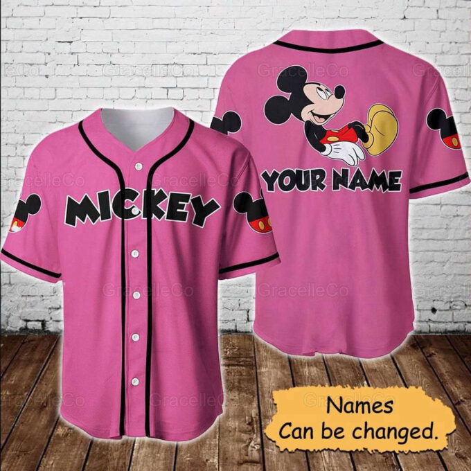 Mickey Mouse Disney Custom Baseball Jersey Shirt