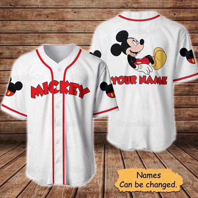 Mickey Mouse Disney Custom Baseball Jersey Shirt
