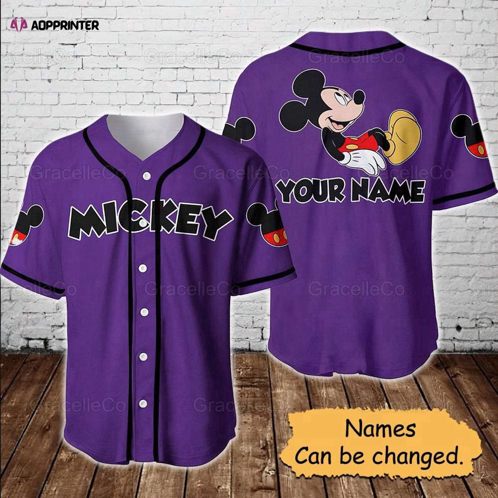 Mickey Mouse Disney Custom Baseball Jersey Shirt Mickey Mouse Disney Custom Baseball Jersey Shirt
