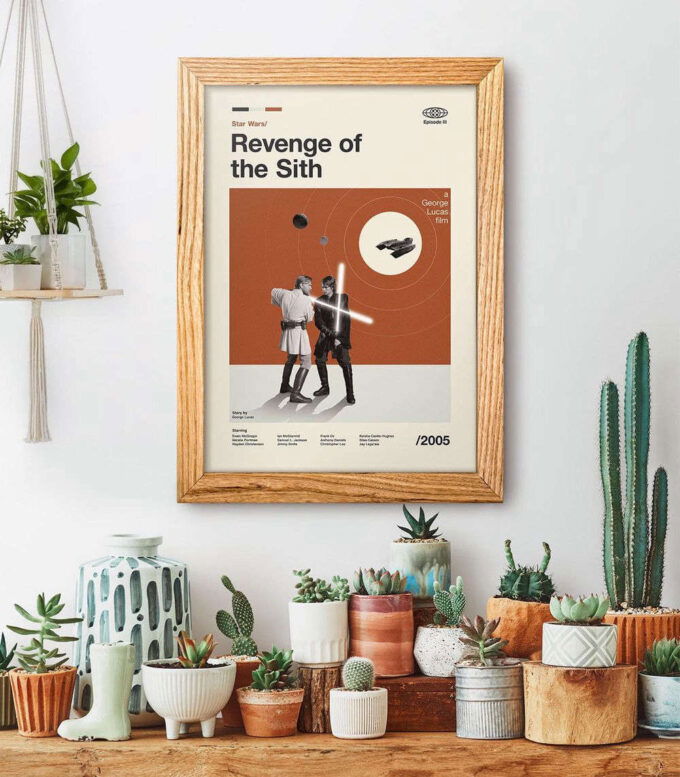 Mid Century Modern Star Wars – Revenge of the Sith Poster – Gift For Home Decoration