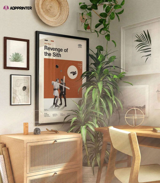 Mid Century Modern Star Wars – Revenge of the Sith Poster – Gift For Home Decoration