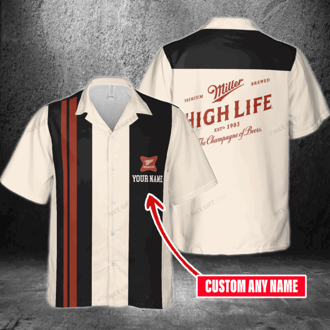 Miller High Life Custom Name Hawaiian Shirt For Men And Women