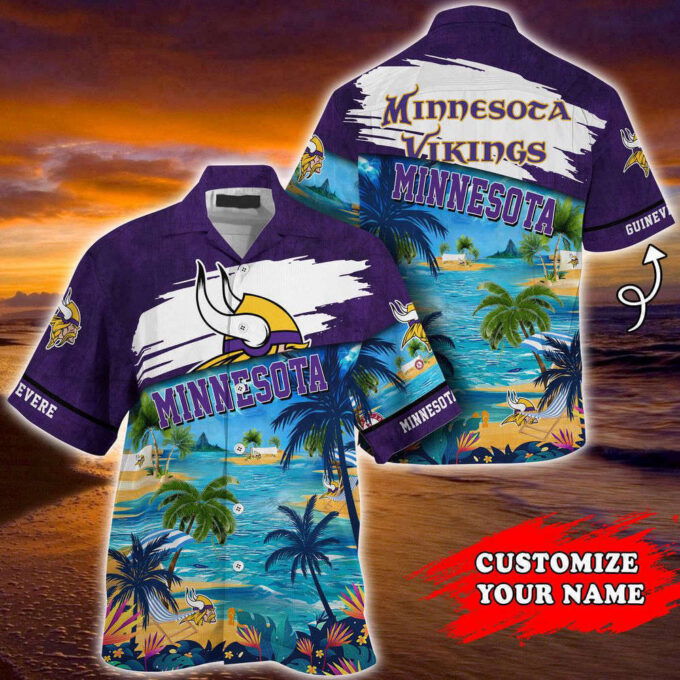 Minnesota Vikings NFL-Customized Summer Hawaii Shirt For Sports Fans