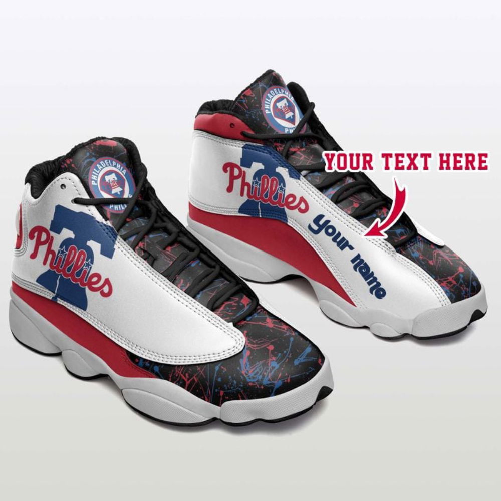 MLB Philadelphia Phillies Custom Name Air Jordan 13 Shoes For Men Women MLB Philadelphia Phillies Custom Name Air Jordan 13 Shoes For Men Women