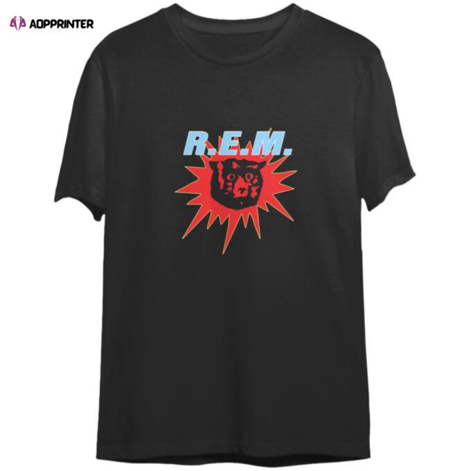 MONSTER R.E.M. Tour 1994  T-Shirt, REM Band Monster T-Shirt, For Men And Women