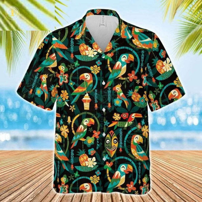 Native Tiki Tiki Parrot Hawaiian Shirt, Gift For Men Women