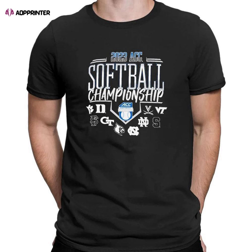 Ncaa Acc Softball Championship 2023 T-shirt For Men Women Ncaa Acc Softball Championship 2023 T-shirt For Men Women