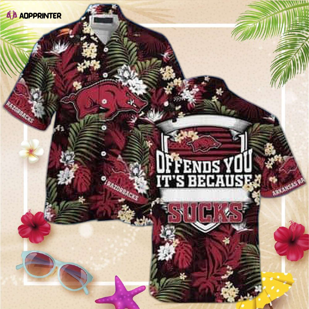 NCAA Arkansas Razorbacks Hawaiian Shirt Offends You It’s Because Sucks NCAA Arkansas Razorbacks Hawaiian Shirt Offends You It’s Because Sucks